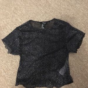 Sparkly see-through top